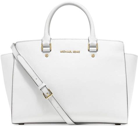 michael michael kors selma large east west satchel white|Michael kors large selma + FREE SHIPPING .